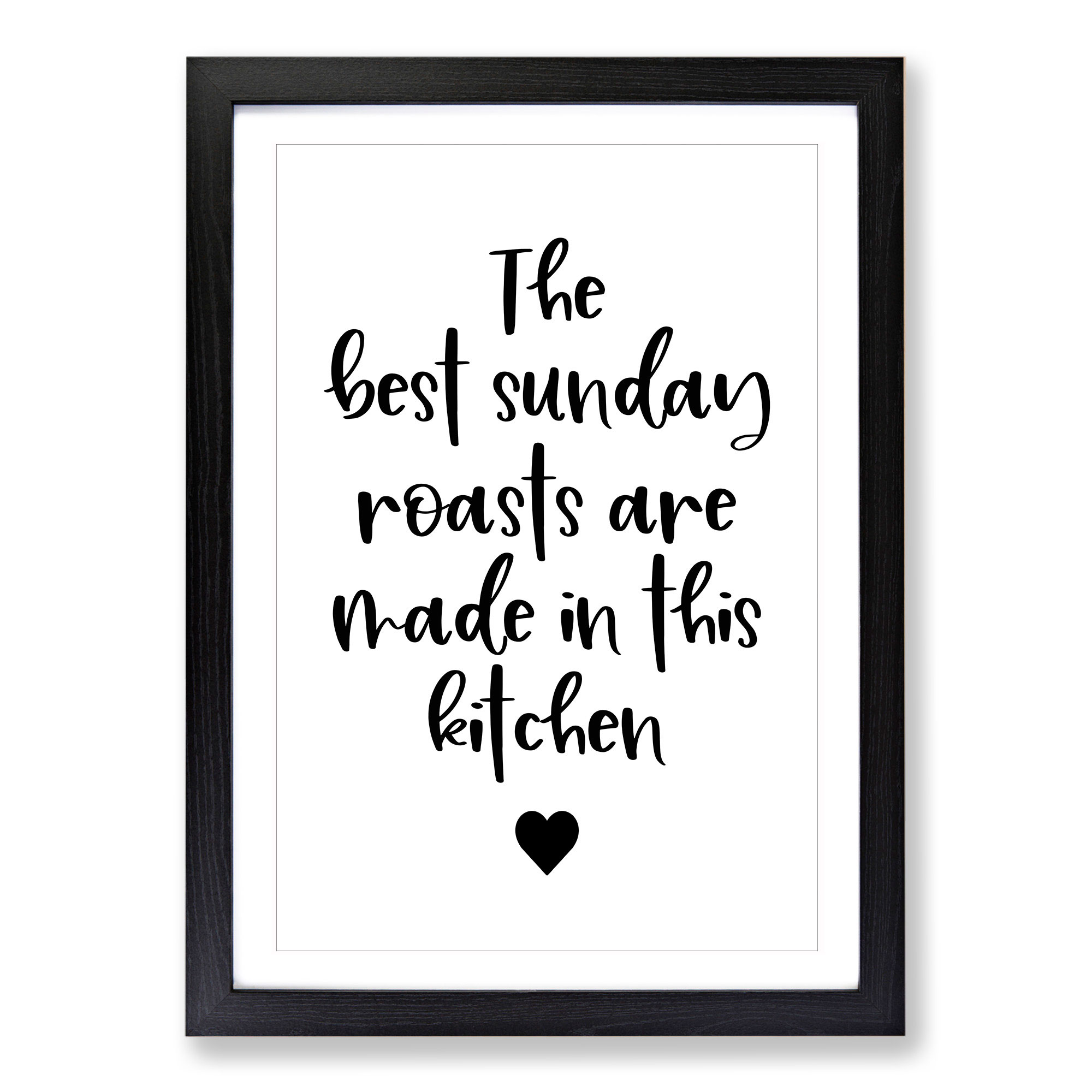Sunday Roasts Typography Wall Art Print Framed Canvas Picture Poster Decor - Picture 6 of 9