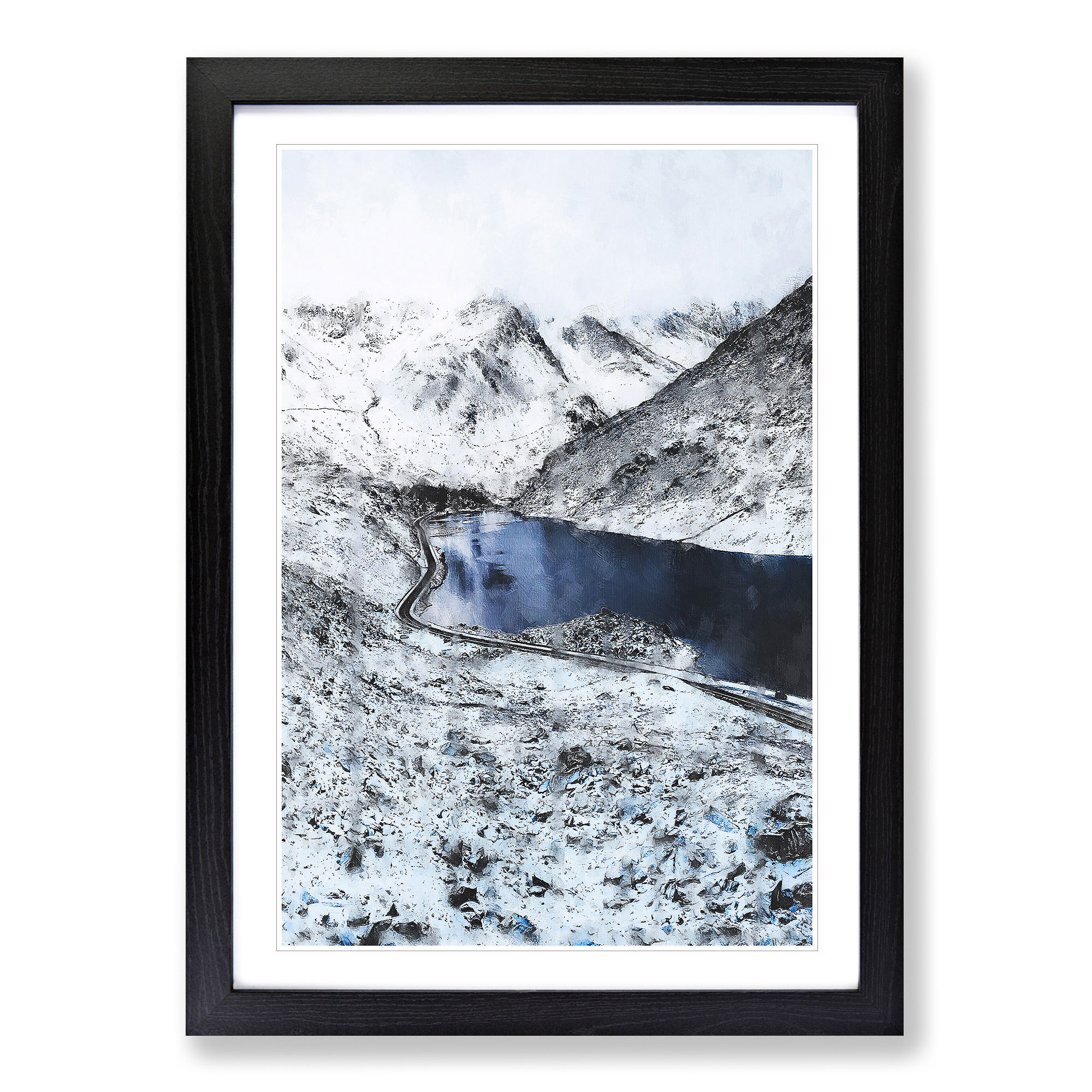 Tryfan Mountain in Snowdonia Wales Framed Canvas Wall Art Print Poster Picture - Foto 6 di 9