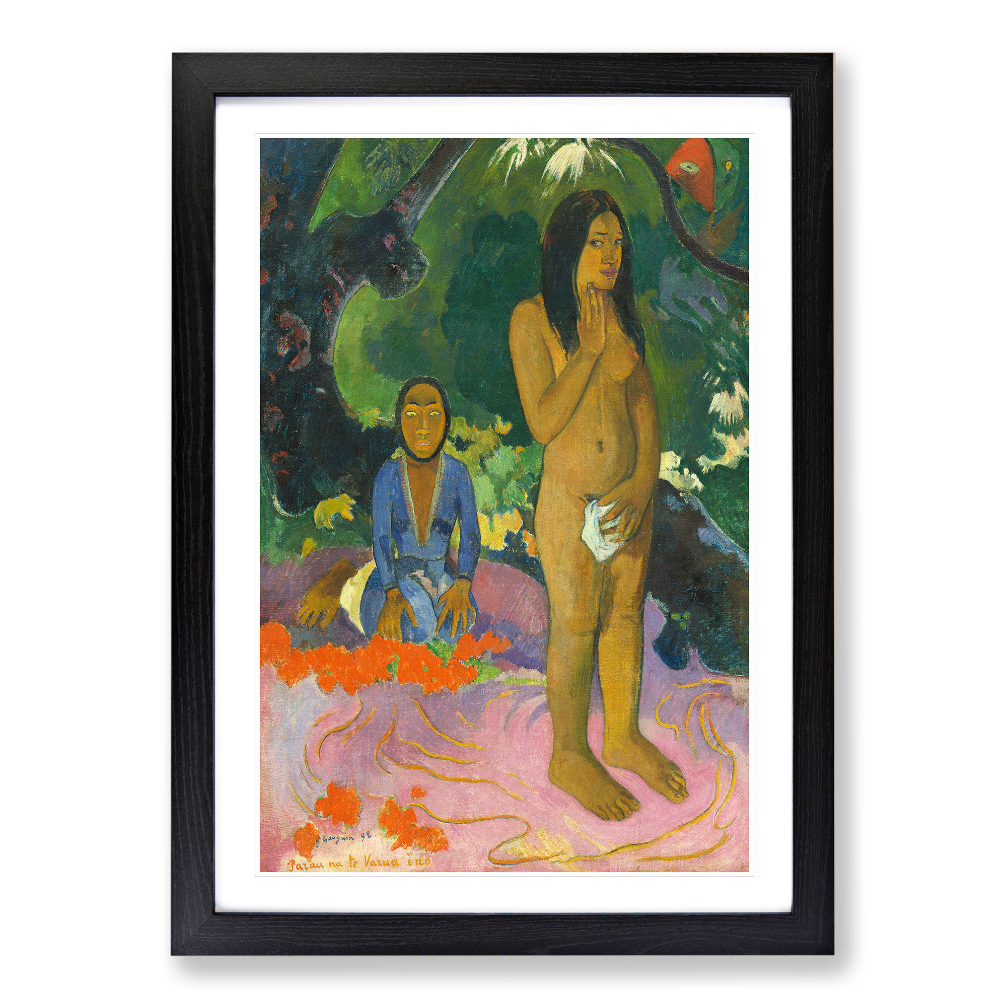 Words Devil Paul Gauguin Wall Art Print | Offer of the day