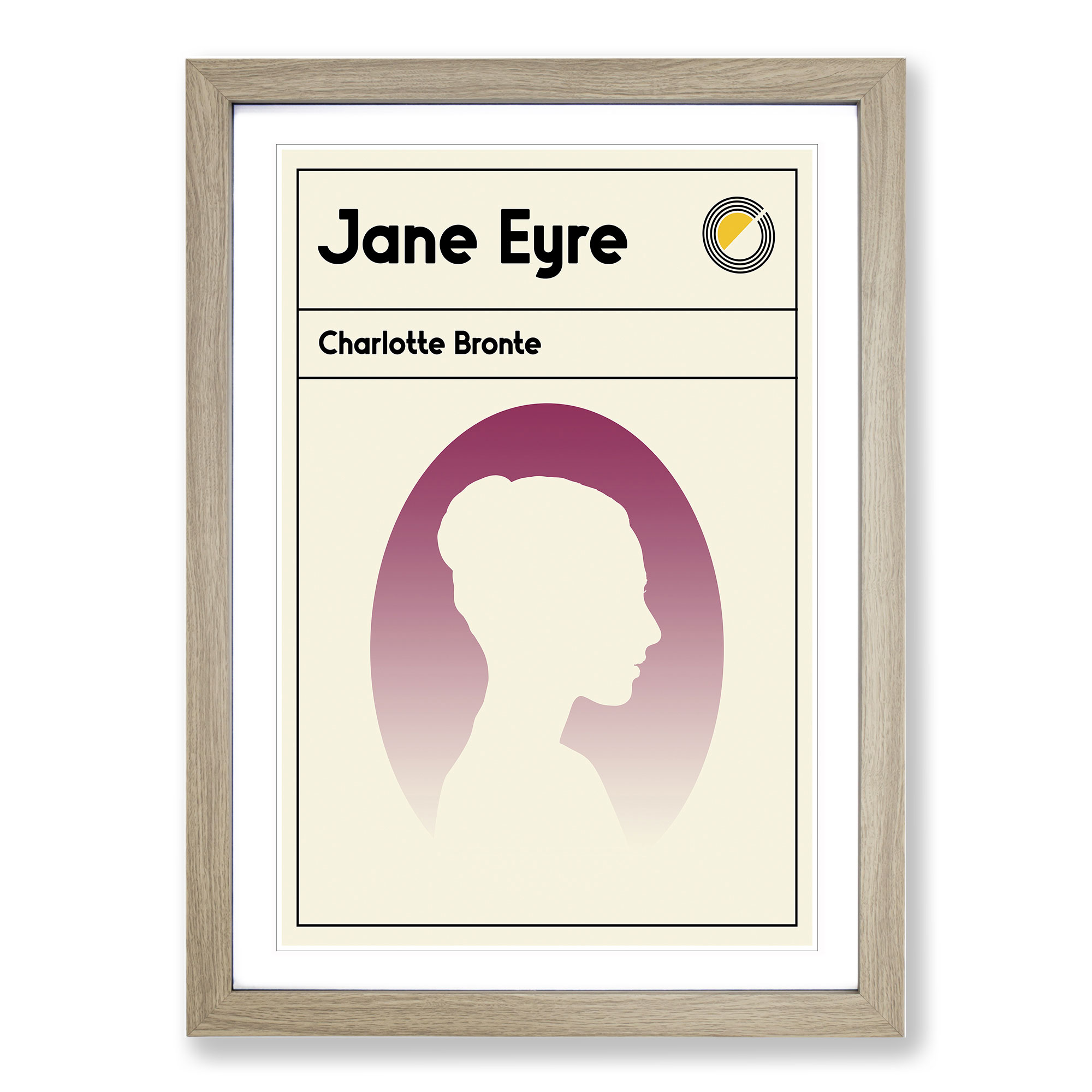 Book Cover Jane Eyre Charlotte Bronte Framed Canvas Wall Art Print Picture - Picture 7 of 9