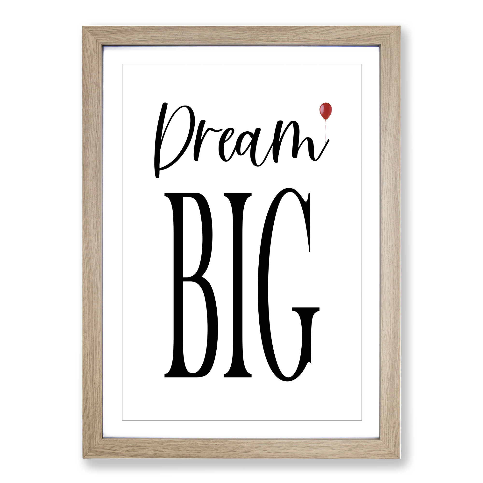 Dream Big Typography Wall Art Print Framed Canvas Picture Poster Decor - Picture 7 of 9