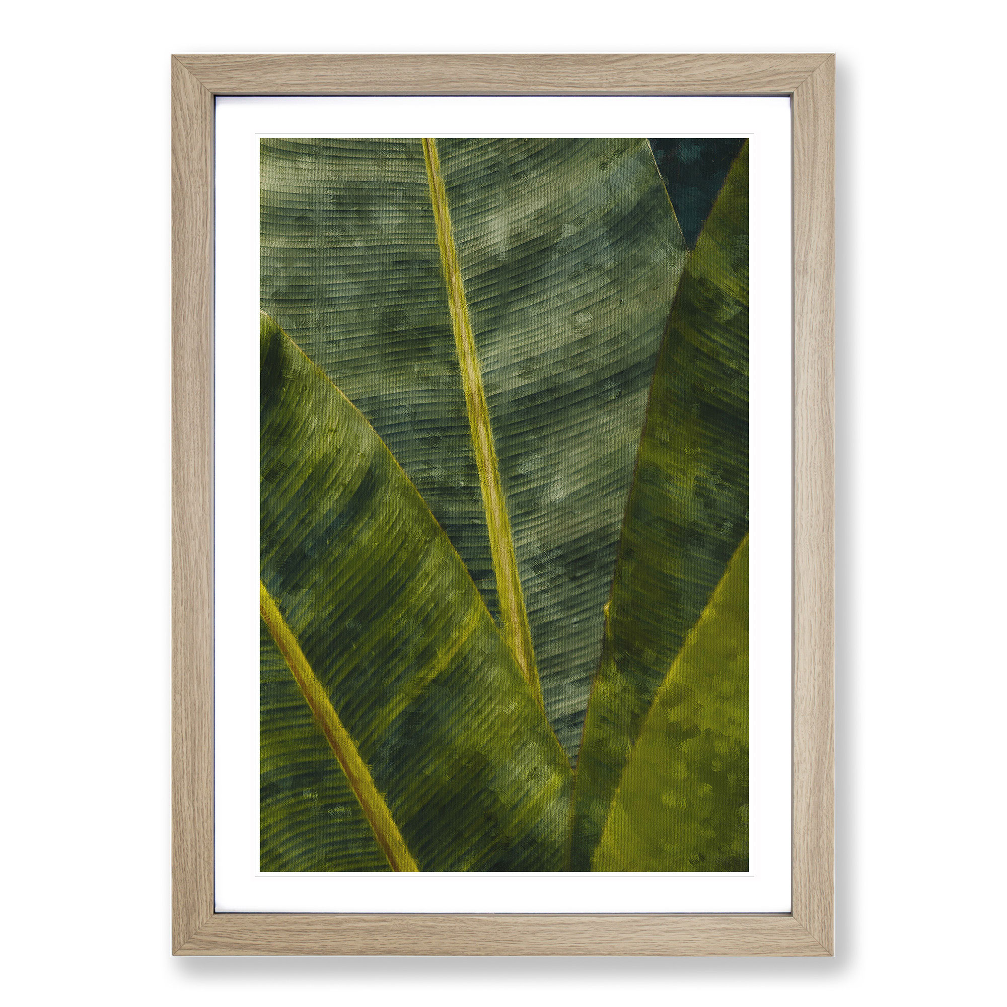 Cuadro póster impresión arte pared lienzo enmarcado frondas de una palmera, decoración del hogar - Imagen 7 de 9