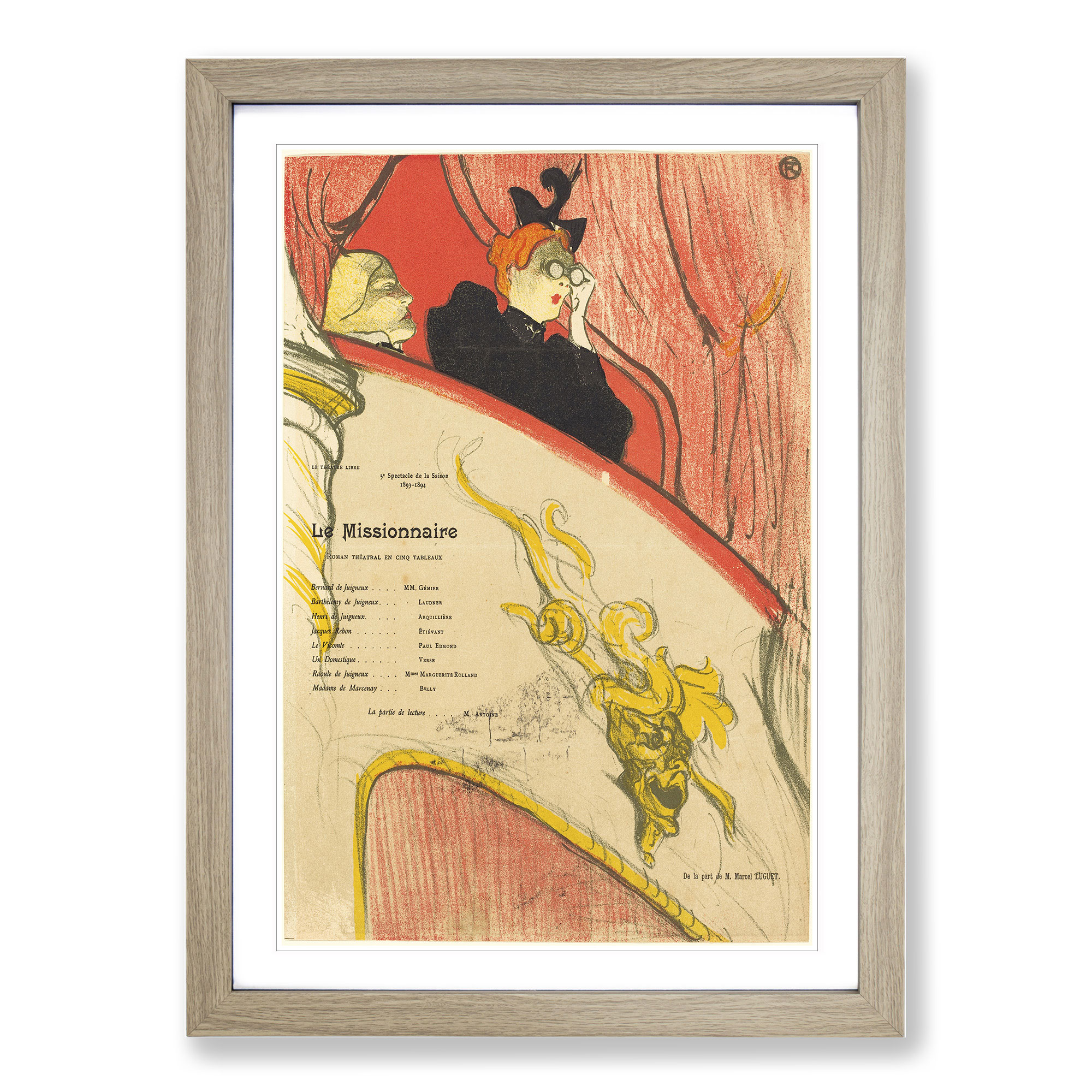 Le Missionnaire By Henri De Toulouse-Lautrec Wall Art Print Framed Picture - Picture 7 of 9