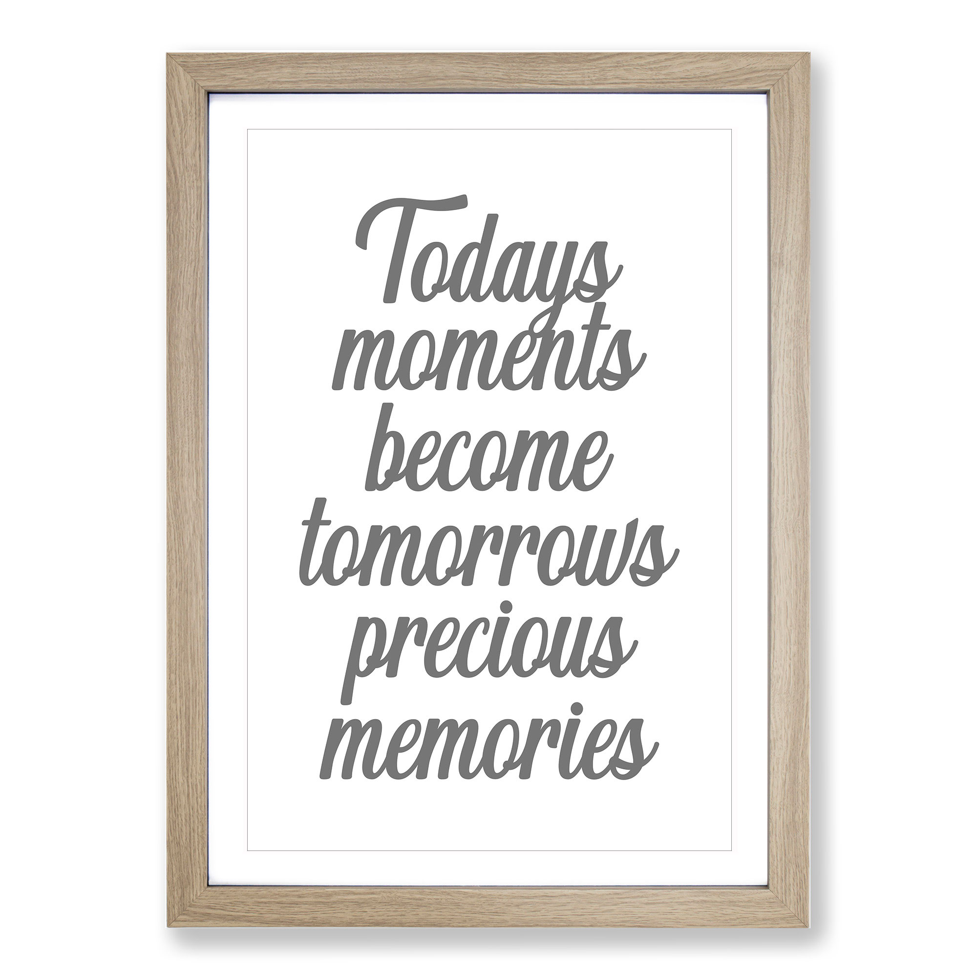 Precious Memories Typography Wall Art Print Framed Canvas Picture Poster Decor - Picture 7 of 9