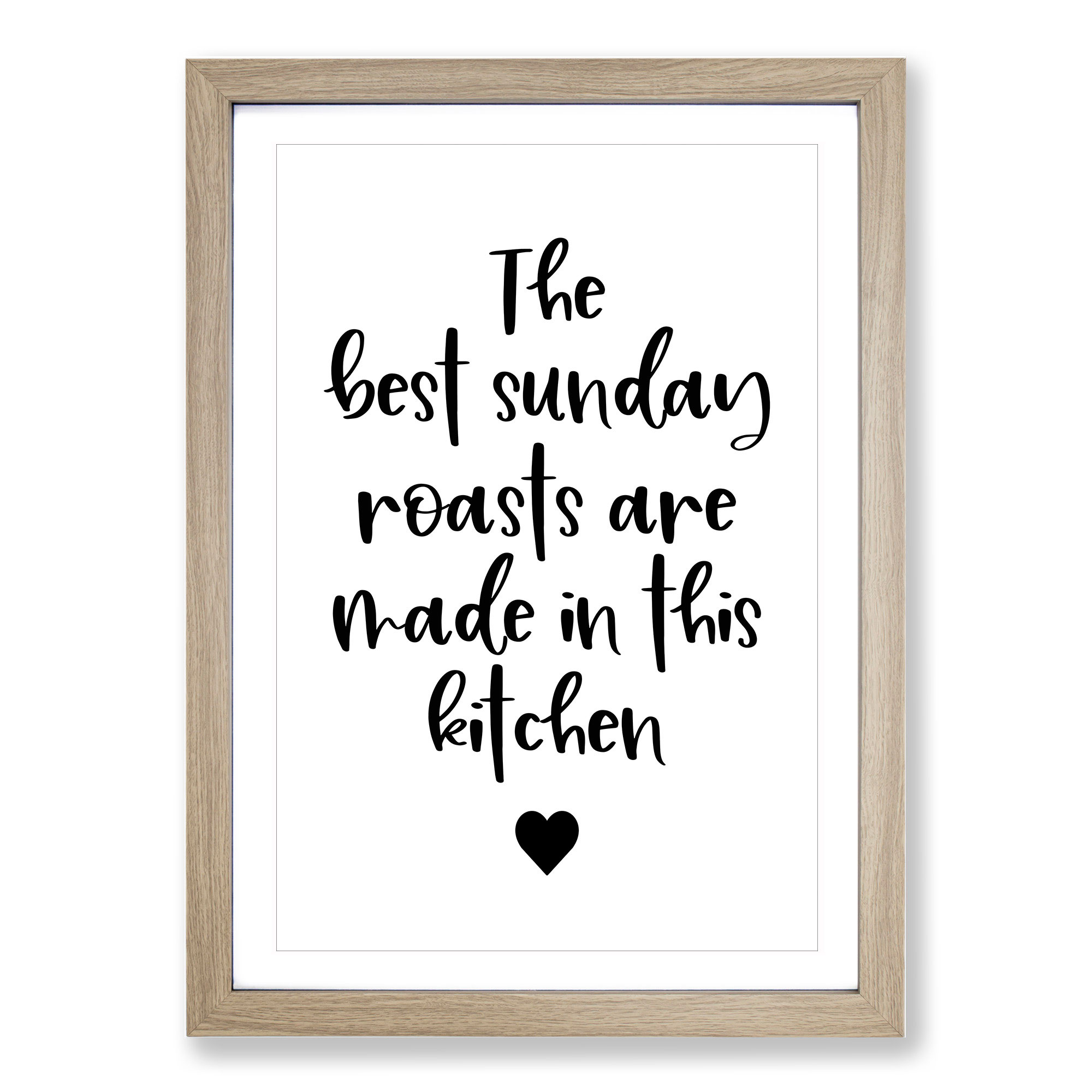 Sunday Roasts Typography Wall Art Print Framed Canvas Picture Poster Decor - Picture 7 of 9
