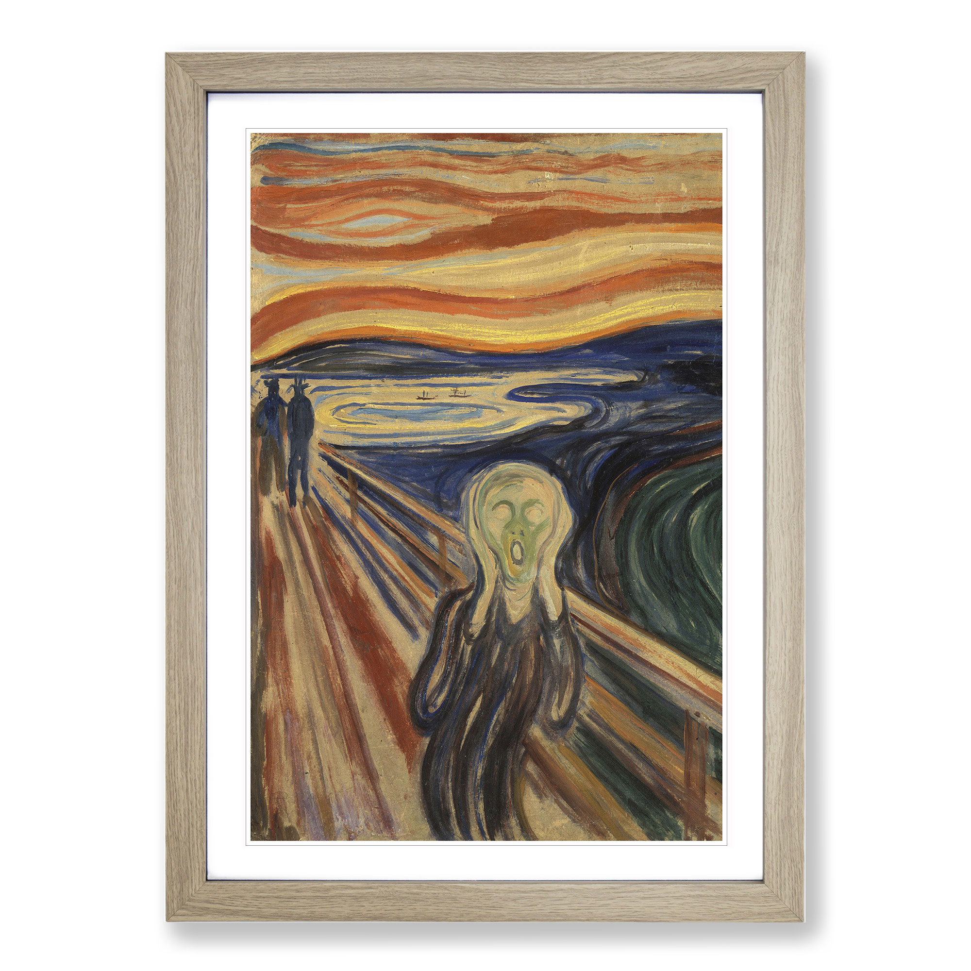The Scream By Edvard Munch Wall Art Print Framed Canvas Picture Poster ...