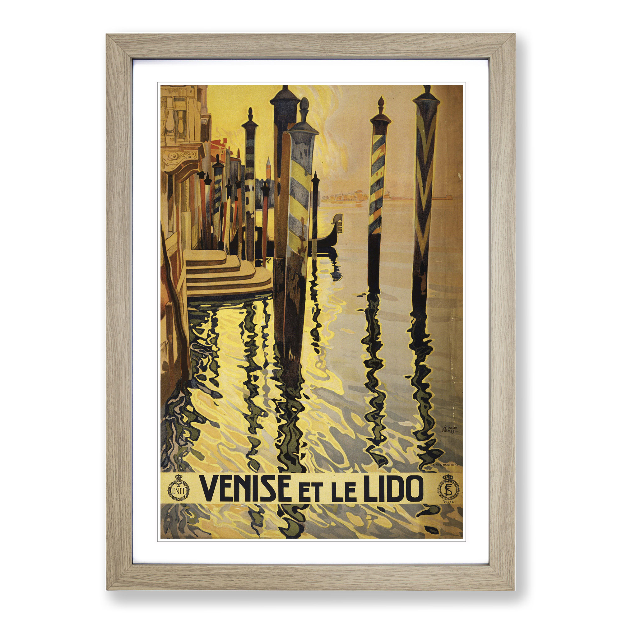 Cuadro póster impresión arte pared lienzo enmarcado vintage Travel Venice Vol.1 - Imagen 7 de 9