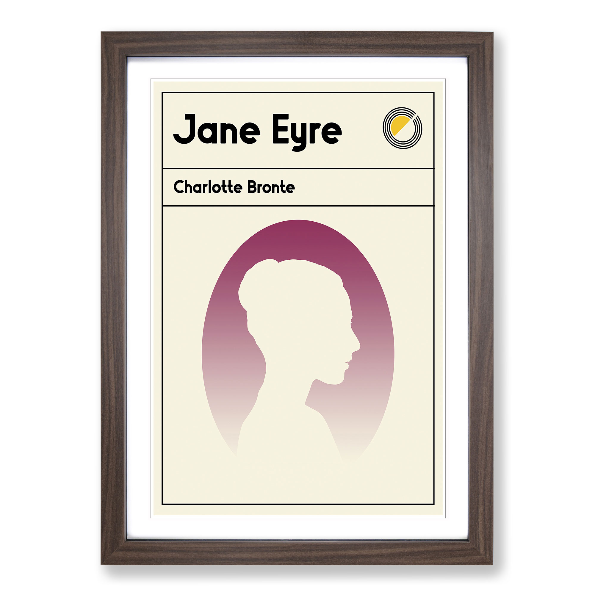 Book Cover Jane Eyre Charlotte Bronte Framed Canvas Wall Art Print Picture - Picture 8 of 9