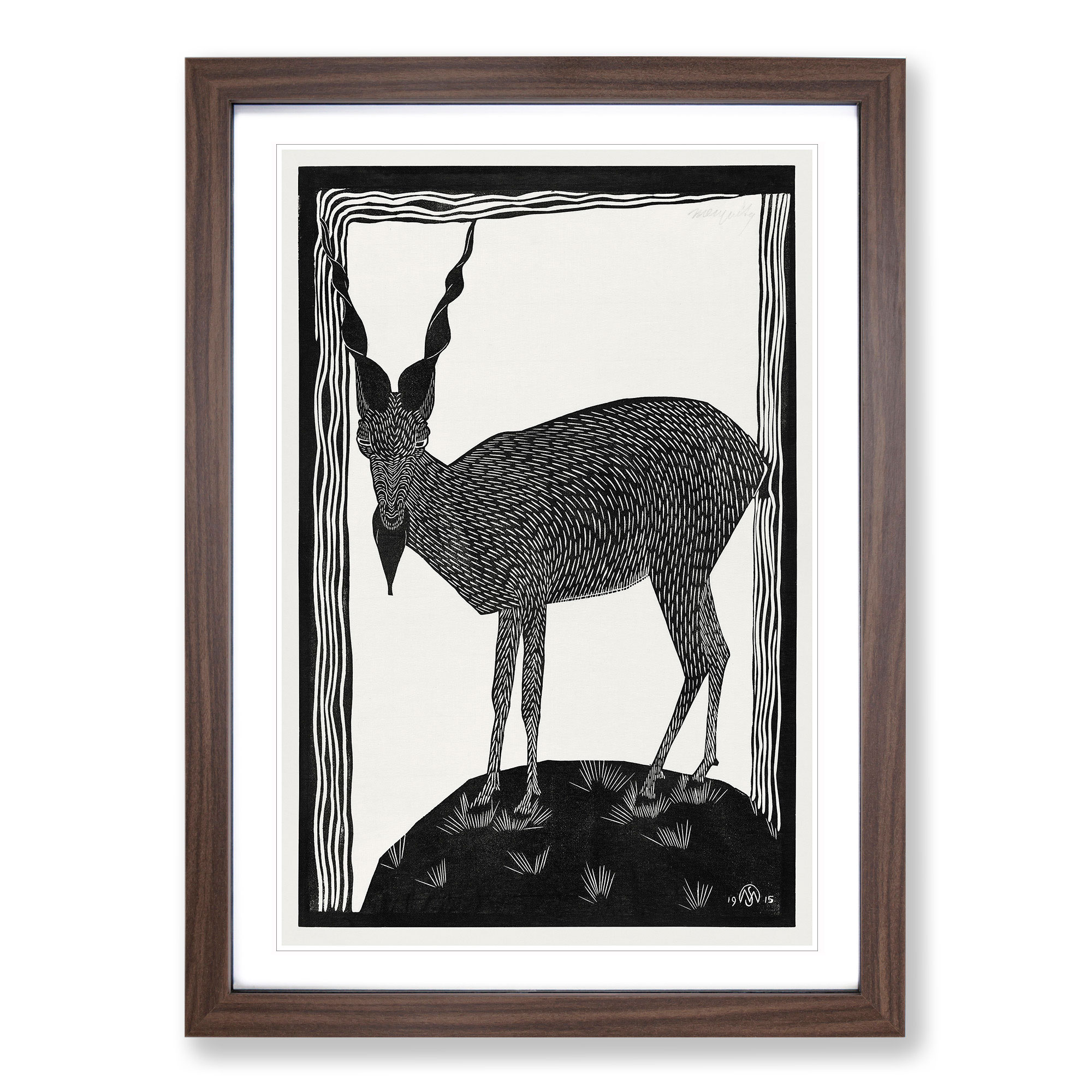 Markhor Goat Vol.1 von Samuel De Mesquita Wandbilddruck gerahmtes Bild Poster - Bild 8 von 9