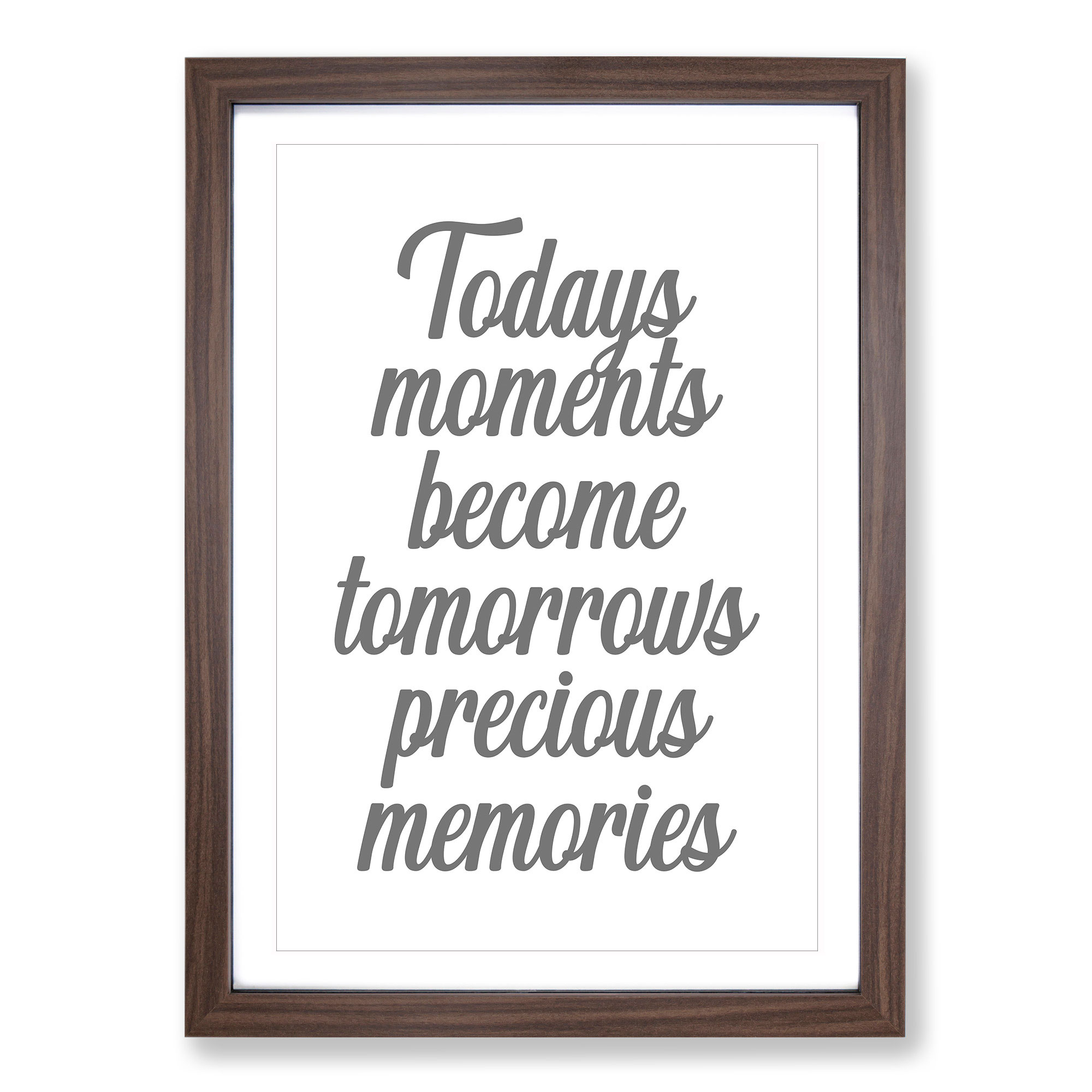 Precious Memories Typography Wall Art Print Framed Canvas Picture Poster Decor - Picture 8 of 9