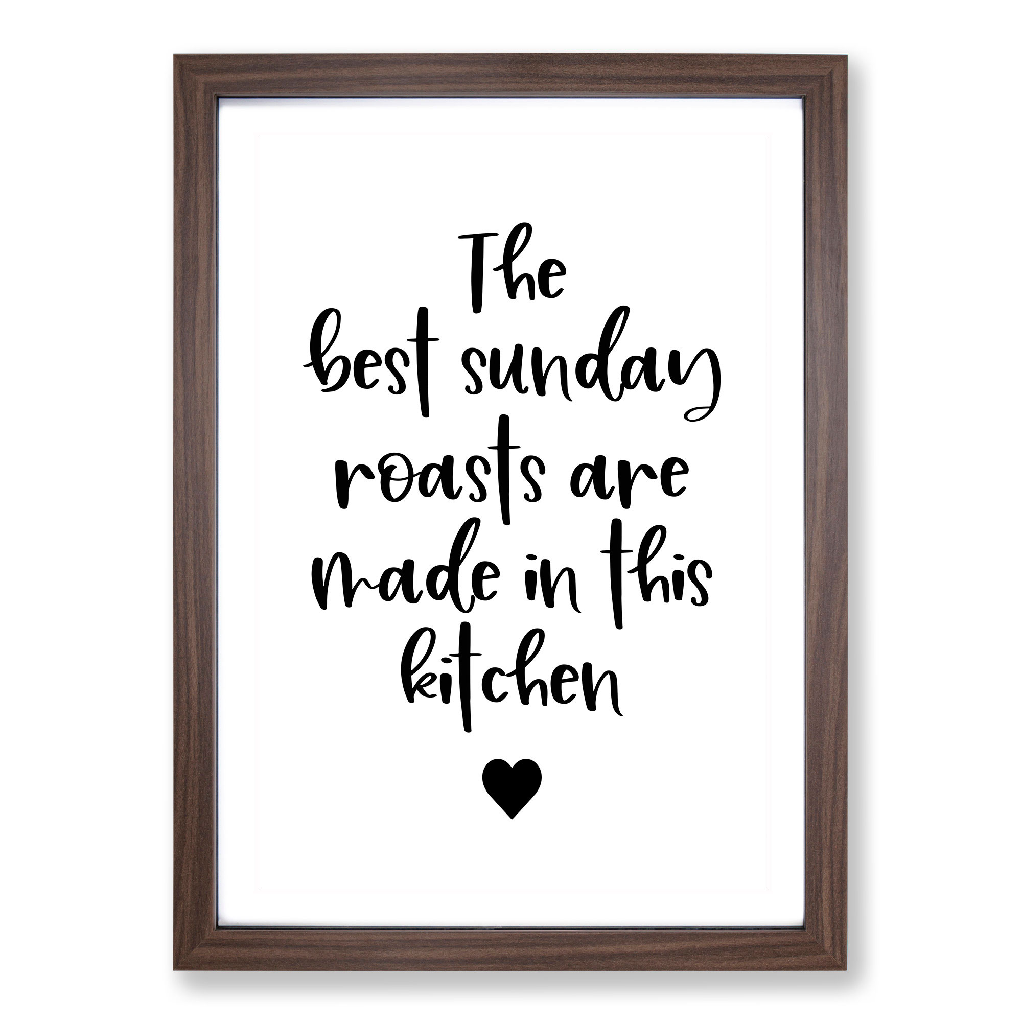 Sunday Roasts Typography Wall Art Print Framed Canvas Picture Poster Decor - Picture 8 of 9