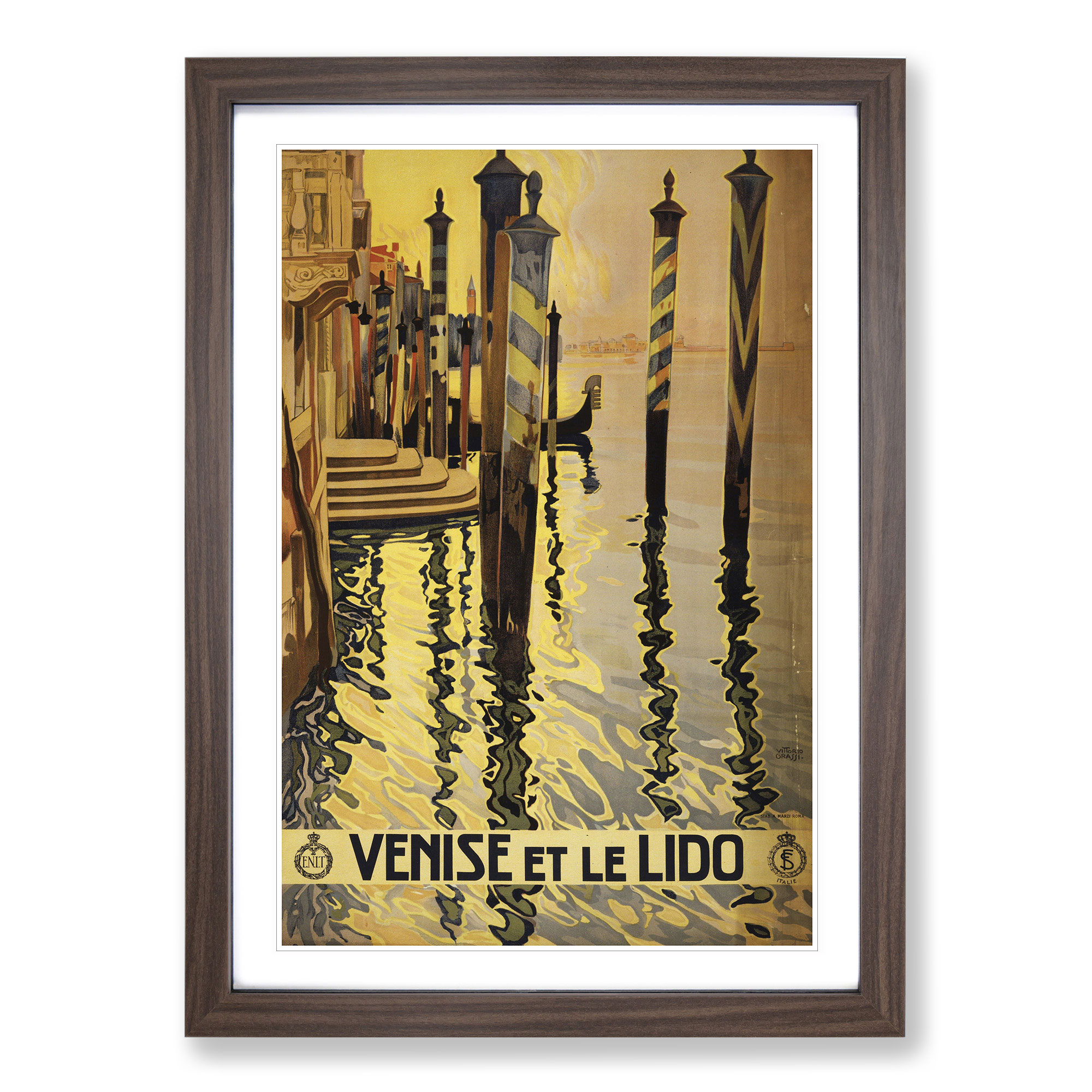Cuadro póster impresión arte pared lienzo enmarcado vintage Travel Venice Vol.1 - Imagen 8 de 9